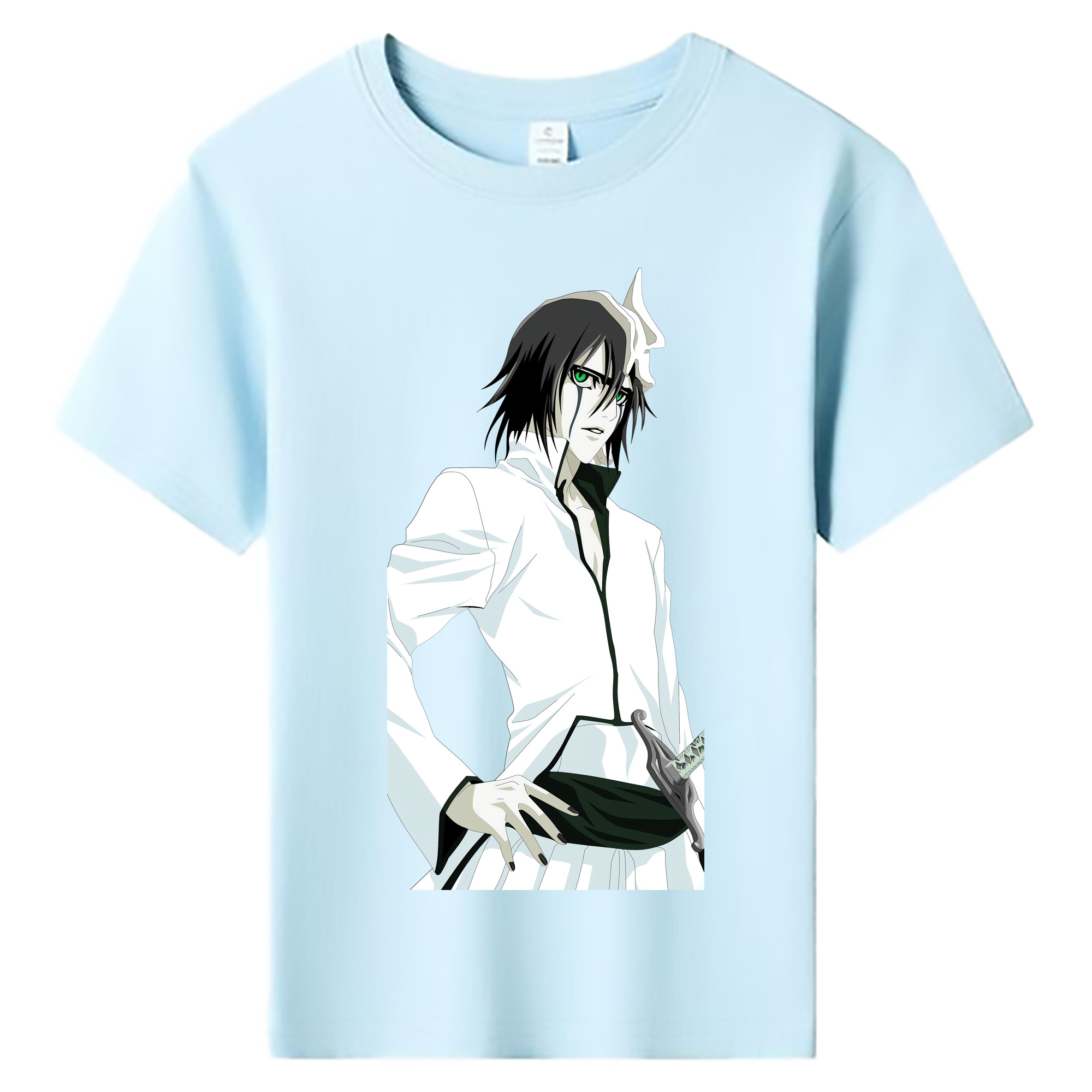 （画像用） ブリーチ ウルキオラ·シファー BLEACH Ulquiorra cifer 綿100％キッズTシャツ（フロントプリント）